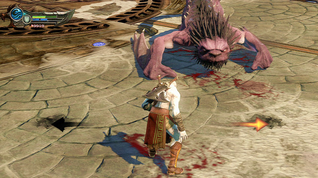 When Manticore lands, make quick combos - Fight with the Manticore - Chapter 9: Ice Caverns - God of War: Ascension - Game Guide and Walkthrough