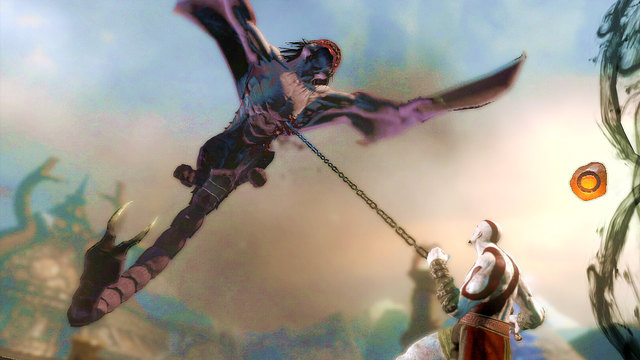 The phase ends with stunning the beast - Fight with the Manticore - Chapter 9: Ice Caverns - God of War: Ascension - Game Guide and Walkthrough