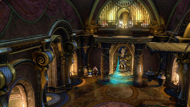 In this chamber you find green gas, a note lying nearby it and four chests over - Riddles of Statues, Way to the Tombs - Chapter 10: The Temple of Delphi - God of War: Ascension - Game Guide and Walkthrough