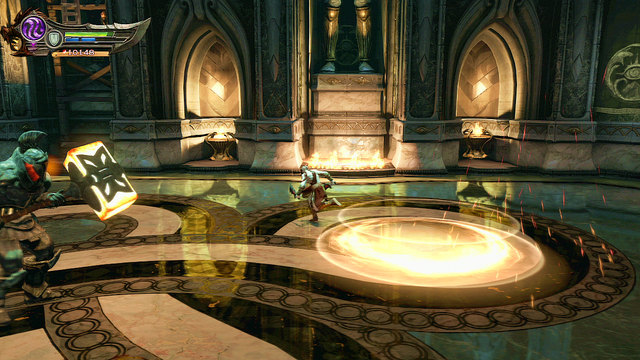 Another of Talos specializations are attacks from air, similar to those performed by small bats - Soul of Hades - Chapter 11: Delphi Catacombs - God of War: Ascension - Game Guide and Walkthrough