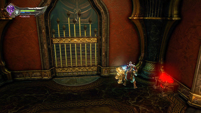 Pass the chamber with gas and go to the last room for chests - Soul of Hades - Chapter 11: Delphi Catacombs - God of War: Ascension - Game Guide and Walkthrough