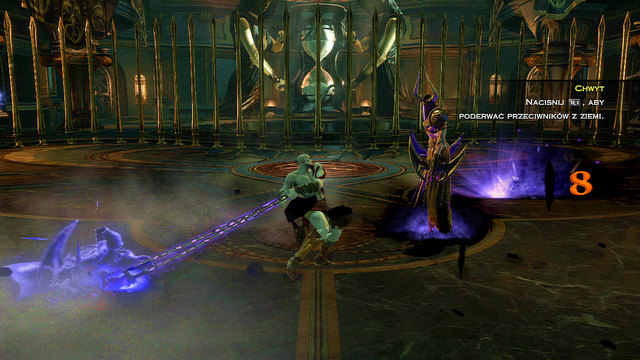 You can knock them up, nonetheless the battle isnt simple - White Hourglass - Chapter 11: Delphi Catacombs - God of War: Ascension - Game Guide and Walkthrough