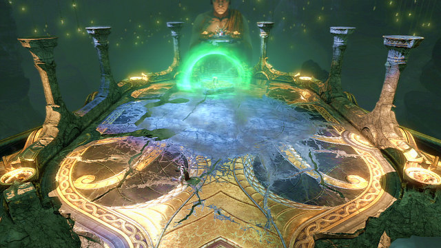 Hell make an arena and then make the middle part grey - Walkthrough - Chapter 12: The Oracles Chamber - God of War: Ascension - Game Guide and Walkthrough