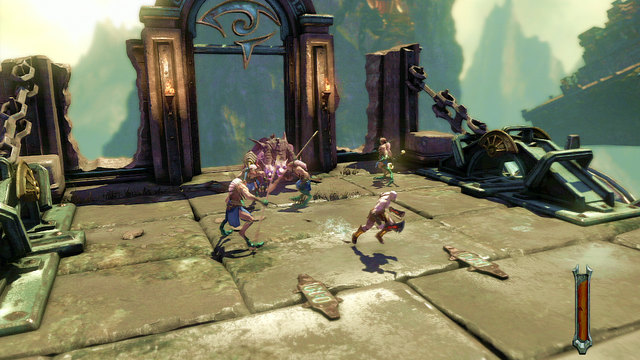 Chapter begins from fight with Cerberus and a group of prisoners - Walkthrough - Chapter 16: Prison of the Damned (pt. 2) - God of War: Ascension - Game Guide and Walkthrough