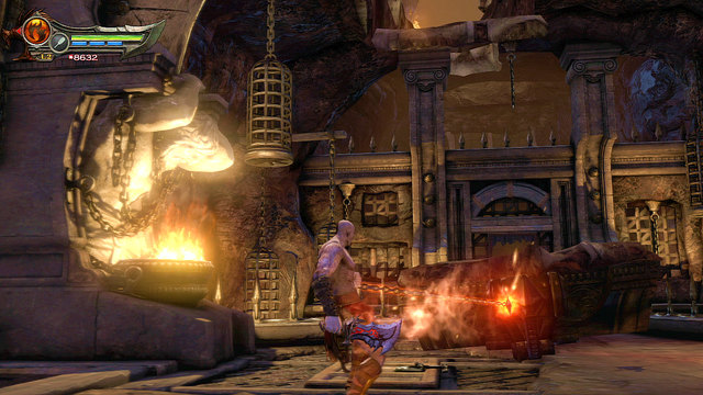 Remember that you can grab and throw prisoners - Walkthrough - Chapter 17: Martyrs Chamber - God of War: Ascension - Game Guide and Walkthrough