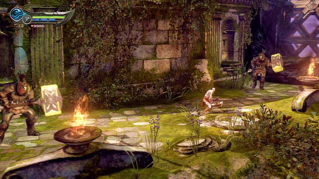 Youll be moved on the other side of the block by Kraken - Path to the statue - Chapter 18: Delos Landing - God of War: Ascension - Game Guide and Walkthrough