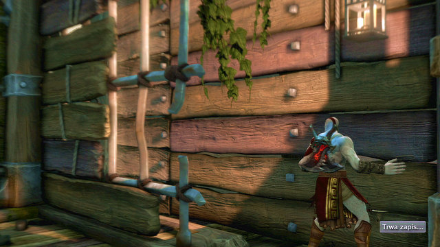 Stick to the wall and go left - Inside of the statue - Chapter 18: Delos Landing - God of War: Ascension - Game Guide and Walkthrough