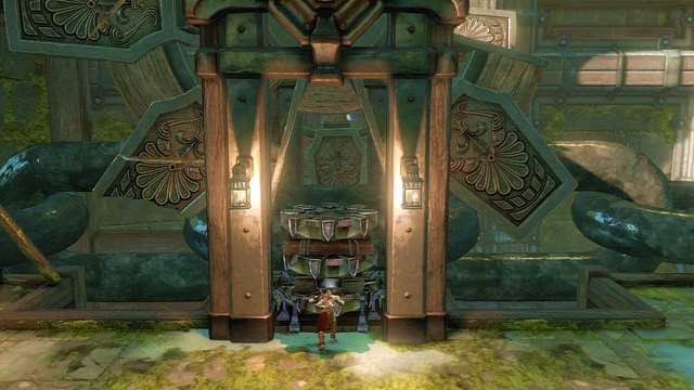 Now return the platform to where youve taken it from - Inside of the statue - Chapter 18: Delos Landing - God of War: Ascension - Game Guide and Walkthrough