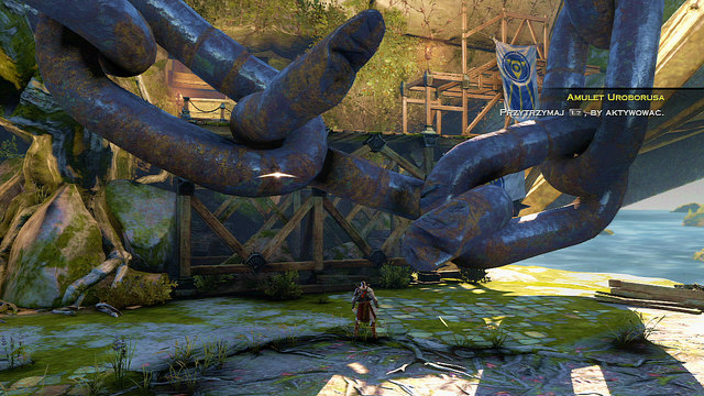 After a right open chests and approach the big chain - Centaurs and the Foot of Apollo - Chapter 19: The Foot of Apollo - God of War: Ascension - Game Guide and Walkthrough