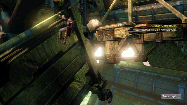 When you land, climb up - Centaurs and the Foot of Apollo - Chapter 19: The Foot of Apollo - God of War: Ascension - Game Guide and Walkthrough