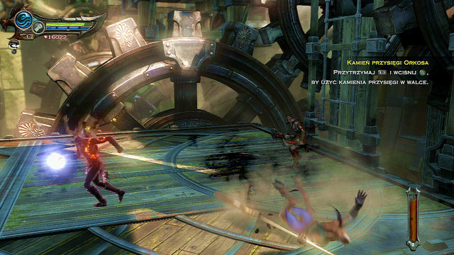 You get onto an arena with Satyrs - Walkthrough - Chapter 21: The Forearm of Apollo - God of War: Ascension - Game Guide and Walkthrough