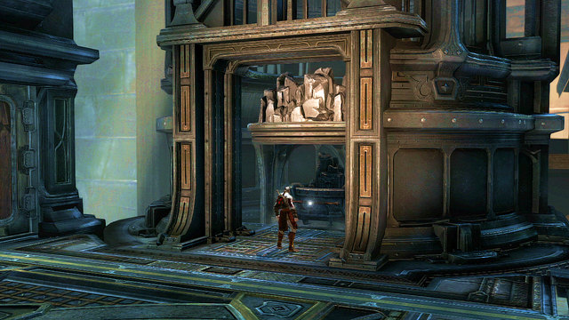 When you defeat the Cyclope, break hatcheries and defeat woken up enemies to open a small room full of coal - Lighting the Furnace - Chapter 23: The Furnace - God of War: Ascension - Game Guide and Walkthrough