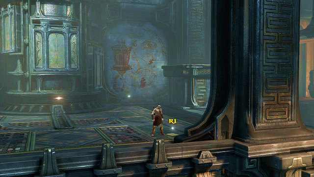 Here you find Archimedes Note, his corpses, red and white chests and a lever - Lighting the Furnace - Chapter 23: The Furnace - God of War: Ascension - Game Guide and Walkthrough
