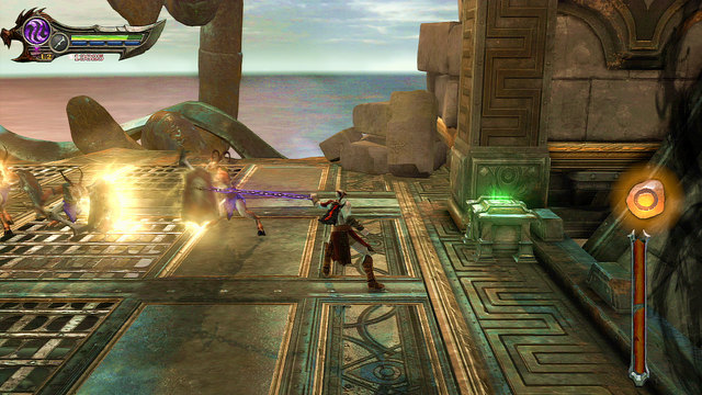 First wave consists of Satyrs - Walkthrough - Chapter 24: The Shoulder of Apollo - God of War: Ascension - Game Guide and Walkthrough