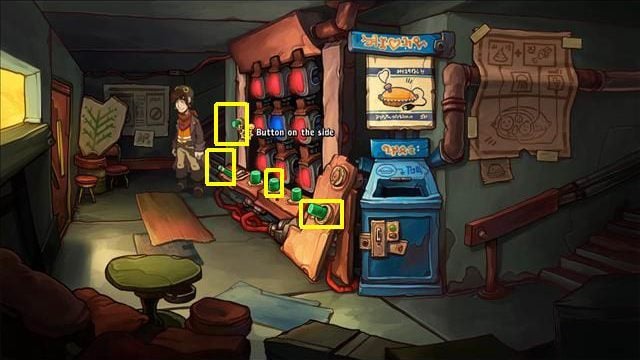 Go down the stairs to the ground floor - Force Bozo to give Rufus the towel | Hotel Menetekel in Goodbye Deponia - Hotel Menetekel - Goodbye Deponia Guide