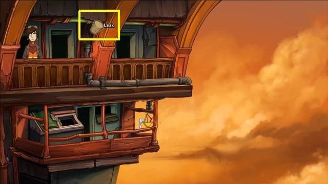 Go back to the ghosts room, and approach the window - Force Bozo to give Rufus the towel | Hotel Menetekel in Goodbye Deponia - Hotel Menetekel - Goodbye Deponia Guide