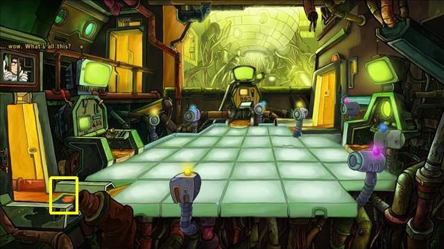 Go out into the corridor - Reach the room with the processor | Organon Cruiser in Goodbye Deponia - Organon Cruiser - Goodbye Deponia Guide