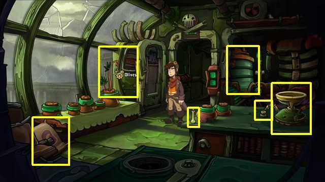Enter the kitchen - Play cloning | Hell? in Goodbye Deponia - Hell? - Goodbye Deponia Guide