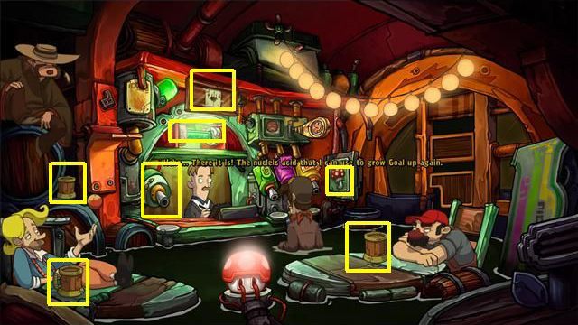 Go to a pub - Get a picture of Elysium | To rescue Goal and Deponia in Goodbye Deponia - To rescue Goal and Deponia - Goodbye Deponia Guide