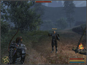 You meet Rathgar after leaving Faring through the pas to Nordmar - Fire Clan - Nordmar - Gothic 3 - Game Guide and Walkthrough