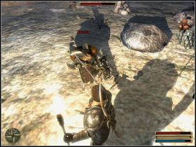 This time you have to defeat a strong group of Orcs defending the entrance to the tomb - Fire Clan - Nordmar - Gothic 3 - Game Guide and Walkthrough