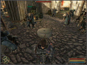 You have to prove how strong you are lifting a heavy stone - Faring - Myrtana - Gothic 3 - Game Guide and Walkthrough