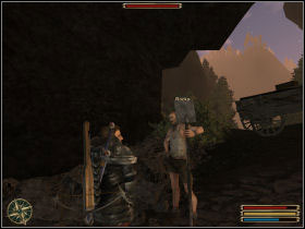 Rocko's job is to dig for searching treasures - Faring - Myrtana - Gothic 3 - Game Guide and Walkthrough