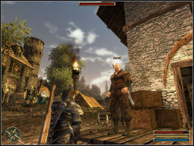 A famous thief Lares, who appeared in Geldern, impresses Jared - Geldern - Myrtana - Gothic 3 - Game Guide and Walkthrough