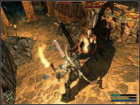 You have to go down the temple taken by the undead, to search for survivors - Trelis - Myrtana - Gothic 3 - Game Guide and Walkthrough