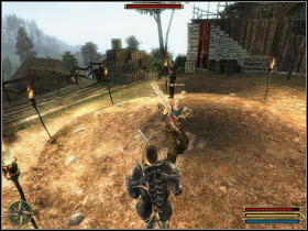 Fadi is a weak swordsman; Darmok is a little better, (he is quite strong) - Cape Dun - Myrtana - Gothic 3 - Game Guide and Walkthrough