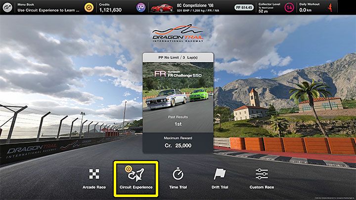 This chapter is unique as it tasks you with familiarizing yourself with the Circuit Experience module which already appeared earlier in Gran Turismo Sport - Gran Turismo 7: Career mode - Chapters / Menus 21-30 - Career - Gran Turismo 7 Guide