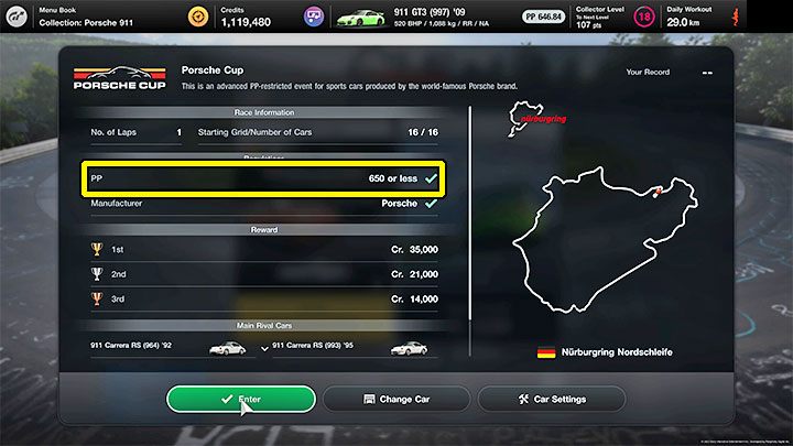 This chapter tasks you with completing three new races and collecting three different generation of the Porsche 911 - Gran Turismo 7: Career - Chapters / Menus 31-39, campaign finale - Career - Gran Turismo 7 Guide