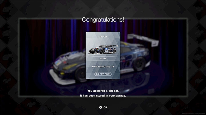 The list below doesn't include cars from daily training, as they're entirely random - Gran Turismo 7: List of free awarded cars - Career - Gran Turismo 7 Guide