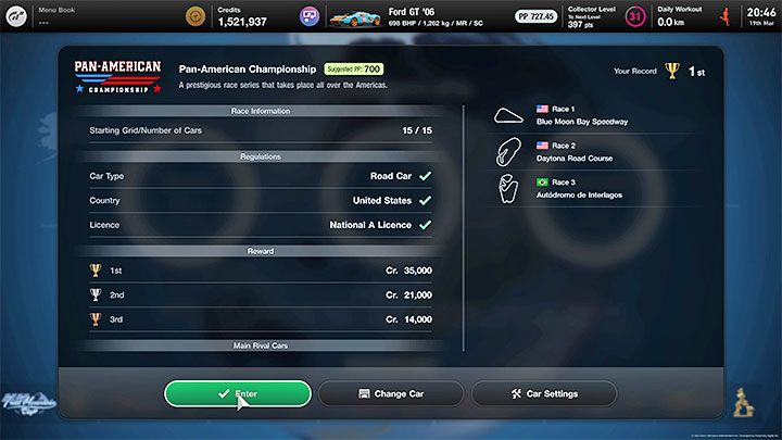 This method is slightly different from those on other pages of the chapter - Gran Turismo 7: Grinding and earning credits - Blue Moon Bay Speedway - Earning credits - Gran Turismo 7 Guide