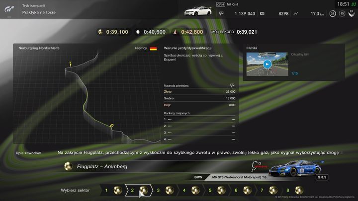 Practicing on individual sections in Practice on the track will help us to get to know each turn. - Starting tips for Gran Turismo Sport - Tips and trophies - Gran Turismo Sport Game Guide