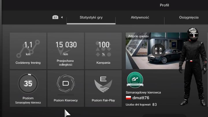Under the rank of driver, you can see the progress bar to the next level. - Driver rank in Gran Turismo Sport - Tips and trophies - Gran Turismo Sport Game Guide