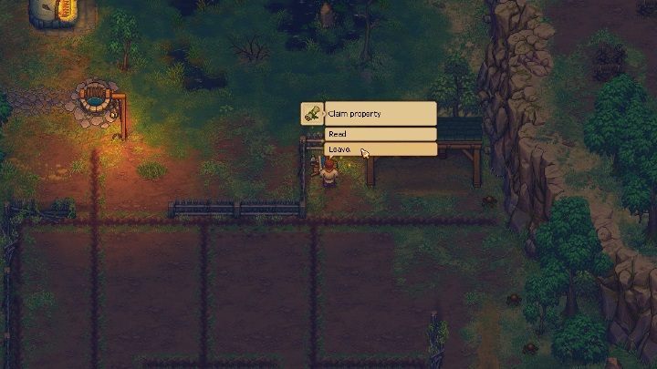 Once you have the permission, head to the farm - How to create a farm in Graveyard Keeper? - Farming - Graveyard Keeper Game Guide