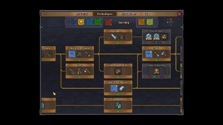 In order to create iron armor, you need 4 skins and 6 simple iron parts - Dungeons in Graveyard Keeper - Beginning and development - Graveyard Keeper Game Guide