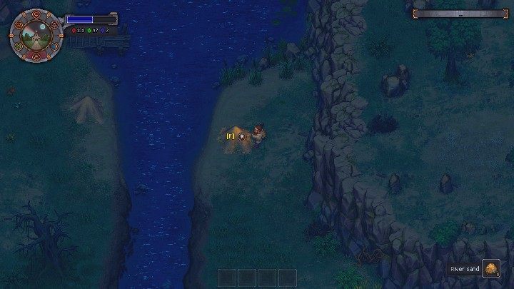 Sand digging - Blue, red, green and science points in Graveyard Keeper Game - Beginning and development - Graveyard Keeper Game Guide