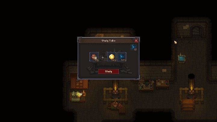 Using human body elements on a study table can get you a lot of blue points - Blue, red, green and science points in Graveyard Keeper Game - Beginning and development - Graveyard Keeper Game Guide