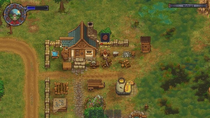 After getting water and clay, go back to Potters Wheel - How to get the bowls for Episcope in Graveyard Keeper? - Mission Tips - Graveyard Keeper Game Guide