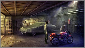 Take a look at the board on the front of the building, right beside the entrance (3 points) and afterwards head to the outer garden (on the right), towards the tower - Chapter 1 - p. 1 - Walkthrough - Gray Matter - Game Guide and Walkthrough