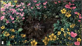 You will find some fresh dirt there (in accordance with the riddle) - Chapter 1 - p. 2 - Walkthrough - Gray Matter - Game Guide and Walkthrough