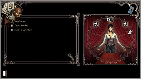 1) Distract (upper middle icon) - Chapter 1 - p. 3 - Walkthrough - Gray Matter - Game Guide and Walkthrough