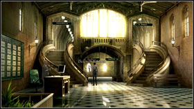 In order to move on, you have to show Helena's ID Card to the guard (5 points) - Chapter 4 - p. 1 - Walkthrough - Gray Matter - Game Guide and Walkthrough