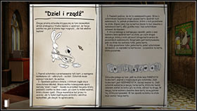 Click him with the top hat cursor and choose the