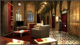 Once the Proctor enters the room, examine the door lock (5 points) so that they won't shut - just like the door on the floor below - Chapter 4 - p. 3 - Walkthrough - Gray Matter - Game Guide and Walkthrough