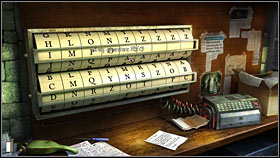 Examine the desk on which the counter lies (3 points) and afterwards click on the Rolodex (5 points) - Chapter 5 - p. 1 - Walkthrough - Gray Matter - Game Guide and Walkthrough