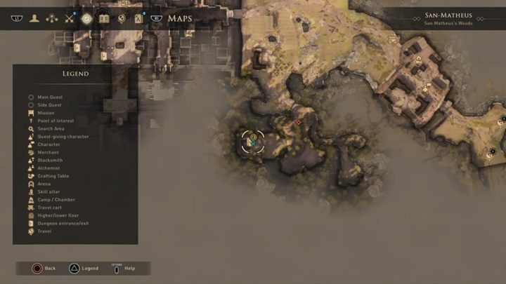 Now go to the sawmill in San Matheus, where prisoners are being held - GreedFall: Human Trafficking - walkthrough - The Shadows of the Guard - GreedFall Guide