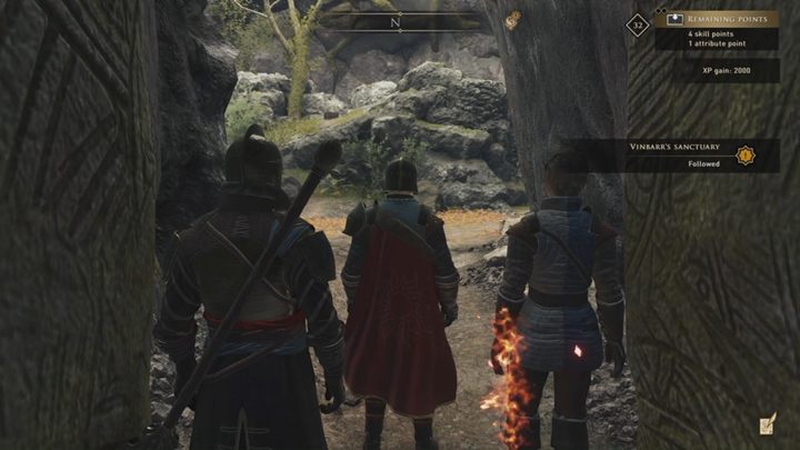 Its time for a long walk - you have to watch out for traps set by the women, but after a while, you will find a passage in the mountains - GreedFall: On the High Kings Trail - walkthrough - A Cure for Malichor - GreedFall Guide